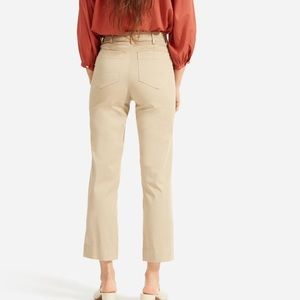 The Lightweight Straight-Leg Crop. Light Khaki